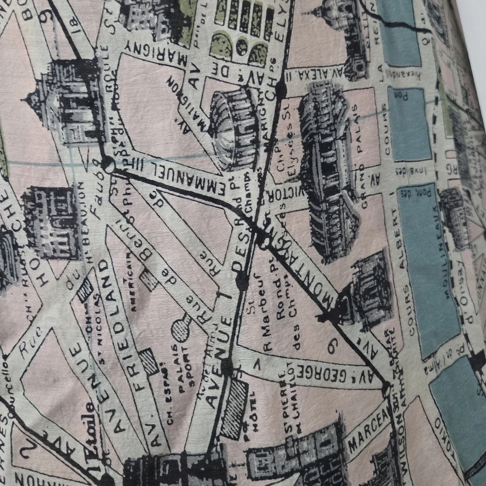 One Hundred Stars Paris France Kimono Cardigan - Picture 4 of 5